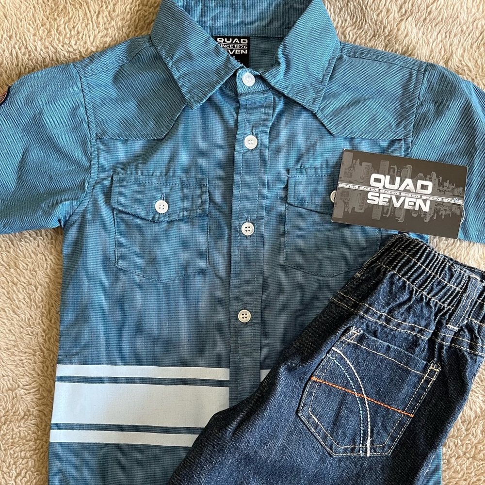 Brand new boys 2 piece shorts set